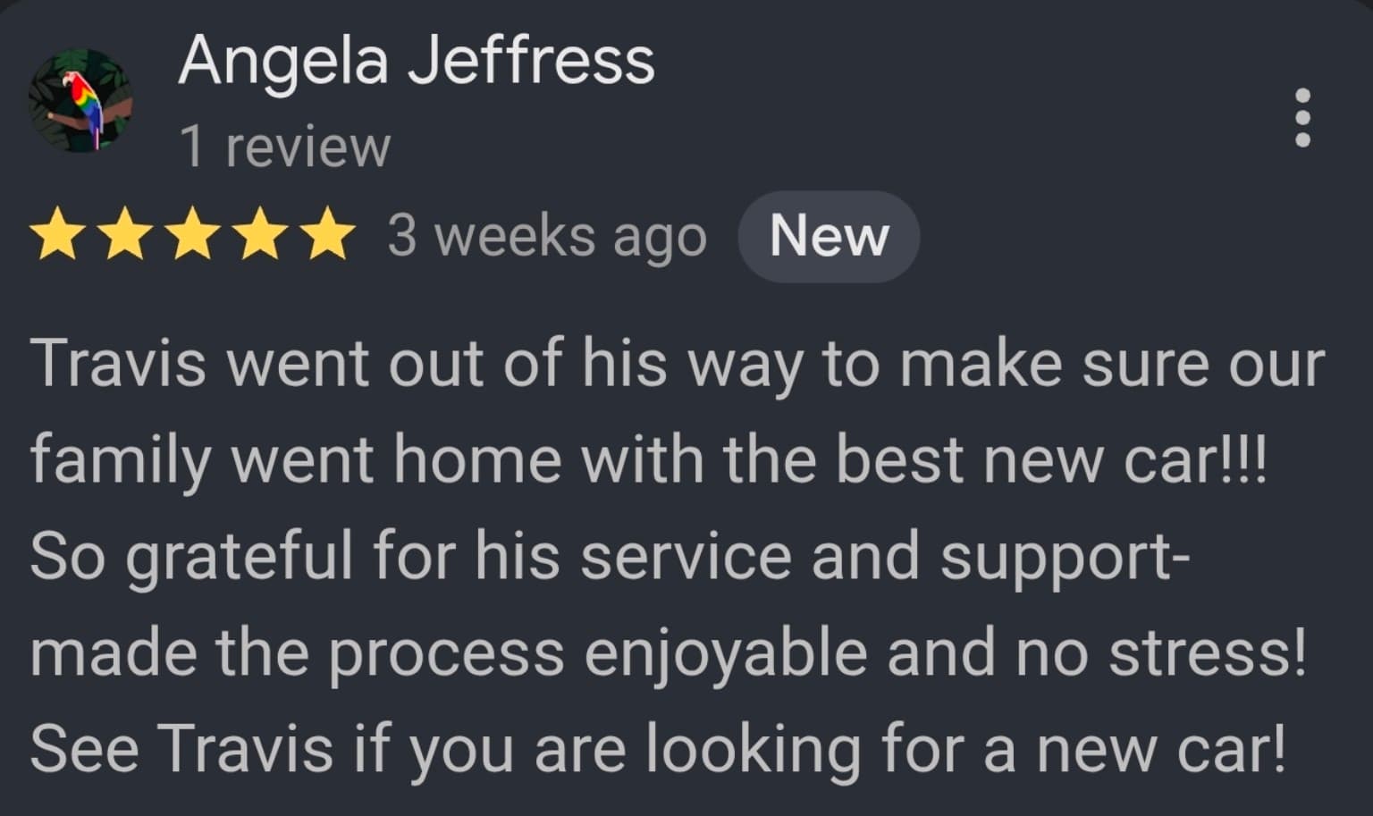 Review from Angela Jeffress